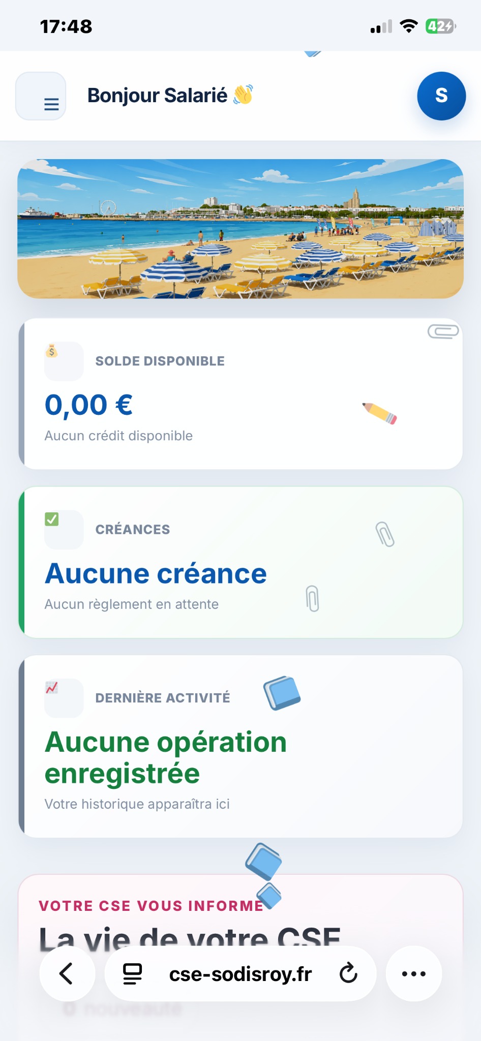 Portail salarié mobile
